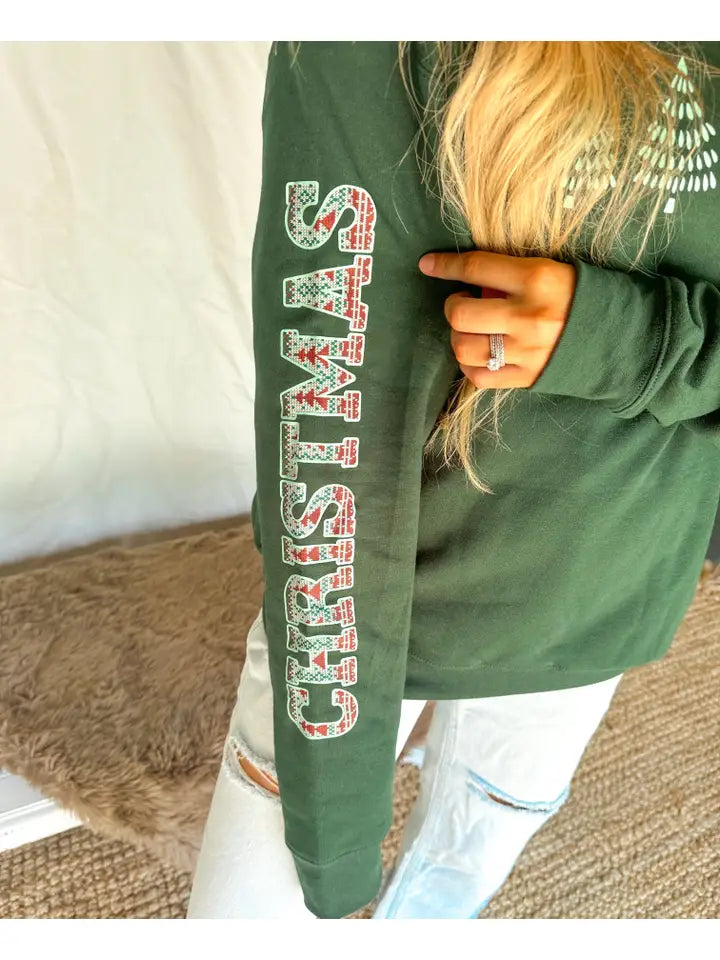 Plaid Merry Christmas Sweatshirt