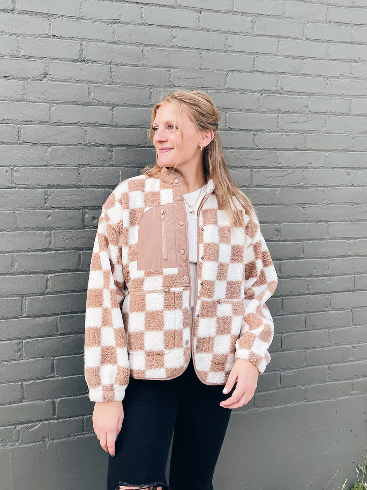 New York Attitude Checkered Shacket