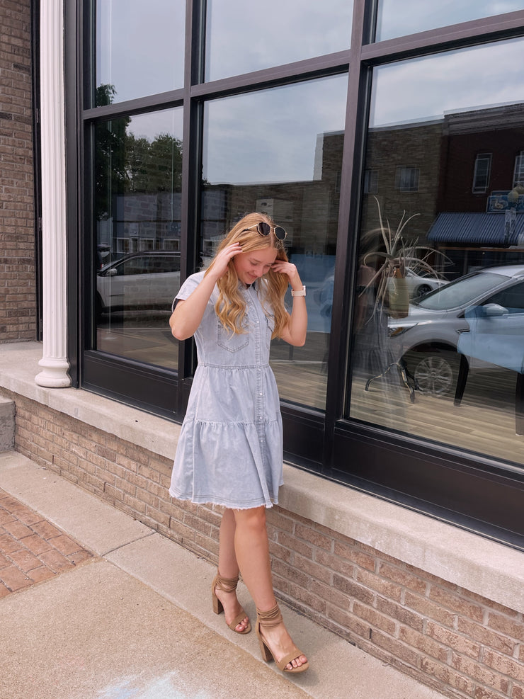 Cool Commitment Denim Dress