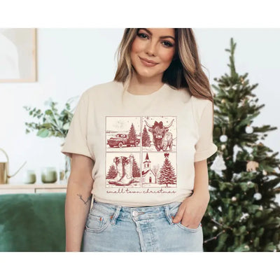 Vintage Small Town Christmas Tee