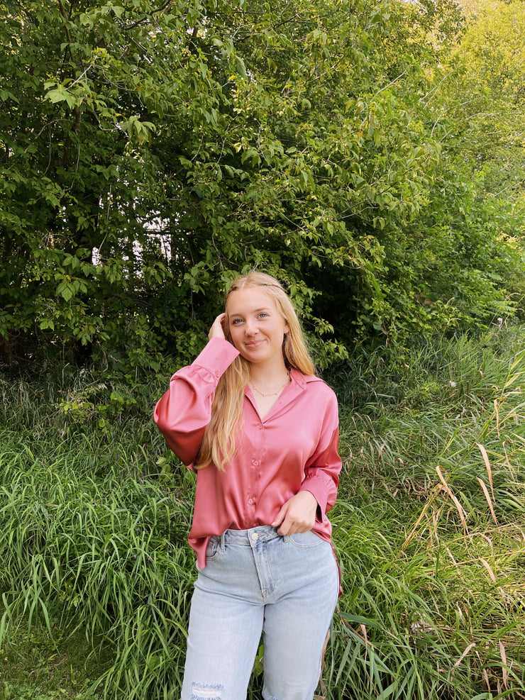 Awaited Love Button Down