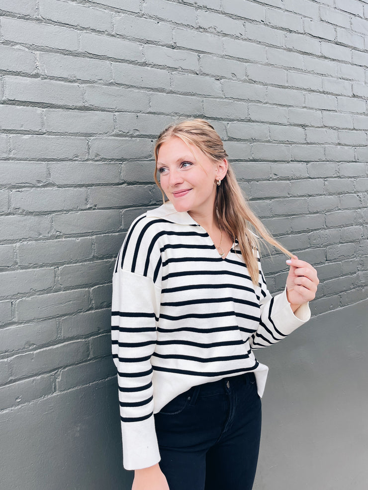 Brynn Collared Sweater
