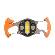 Solar Burst Keychain Light