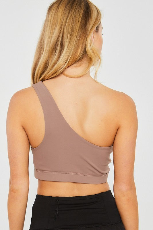 One Love One Shoulder Crop Top SF
