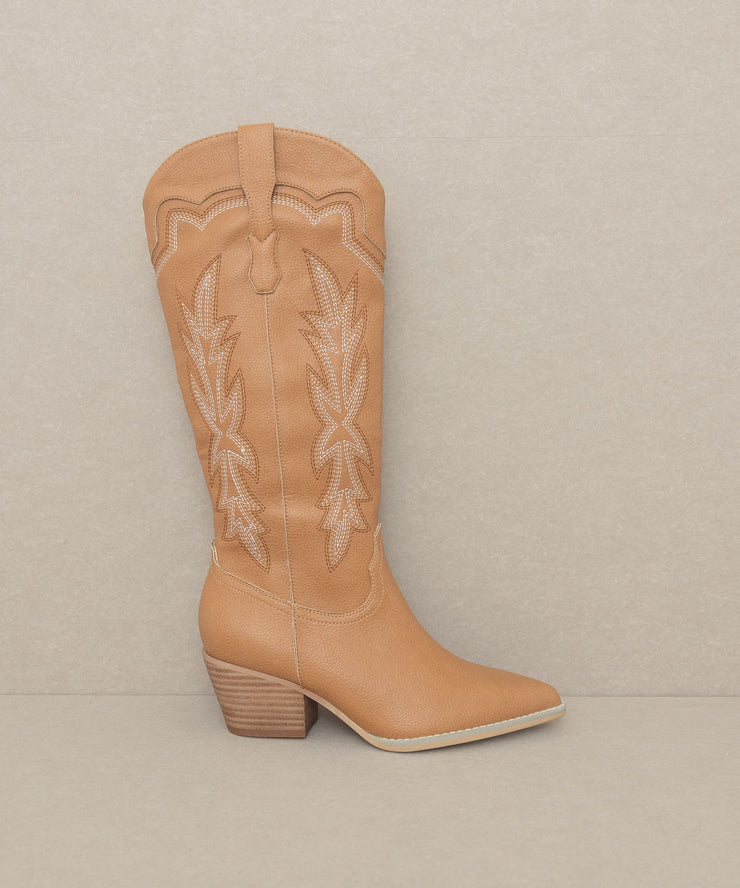 Ainsley - Embroidered Cowgirl Boot