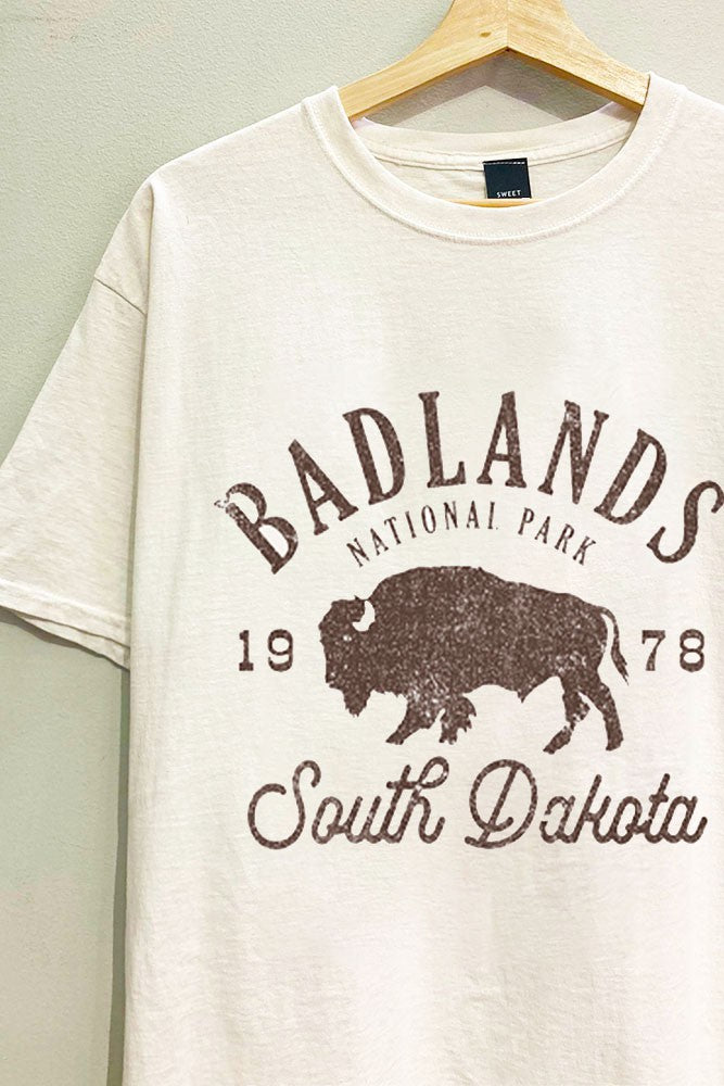 Badlands Buffalo Oversized Tee