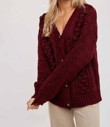 Better Take Notes Cable Knit Cardigan