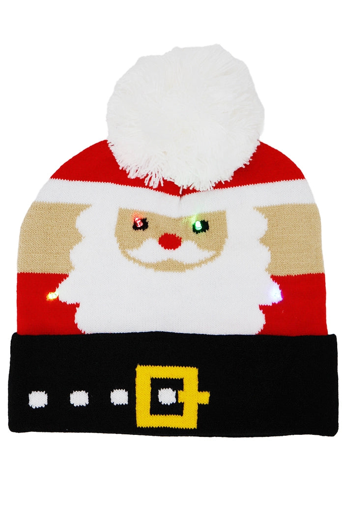 Kids Christmas LED Beanie