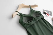 Daily V-neck Tank w/Built-in Bra