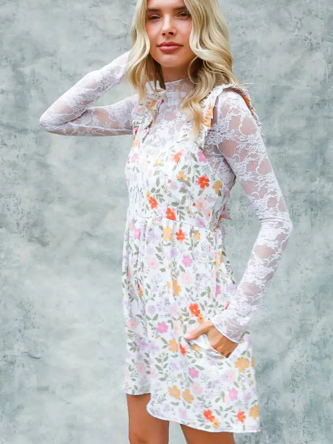 Blooming Lovely Floral Sleeveless Romper