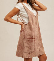 Odette Twill Overall Dress