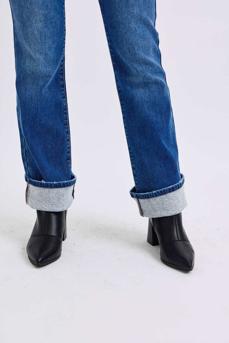 Hansen Mid-Rise Bootcut Jeans