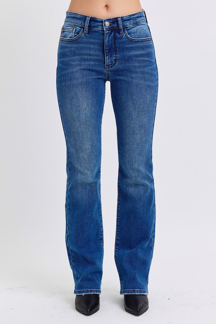 Hansen Mid-Rise Bootcut Jeans