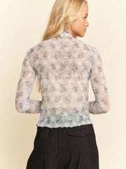Lace Darling Floral Mesh Top