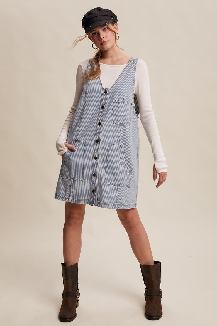 Born for Bold Denim Mini Dress