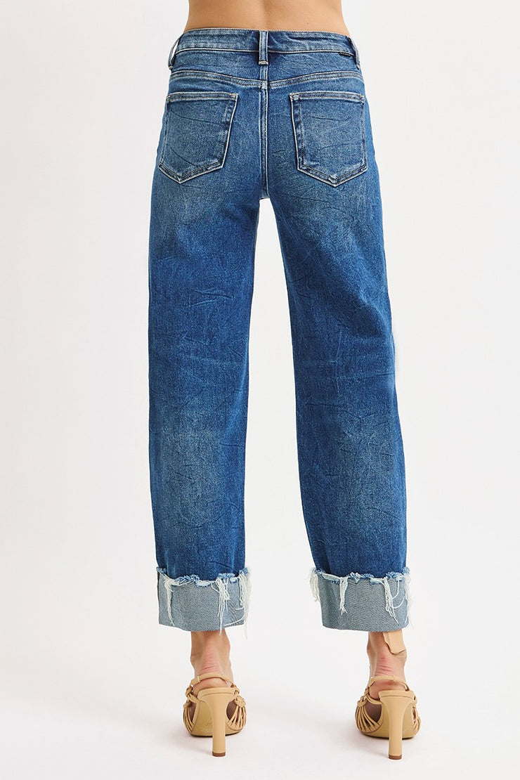 Emily Boyfriend Cuffed Jeans