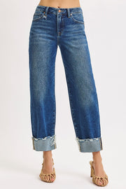 Emily Boyfriend Cuffed Jeans