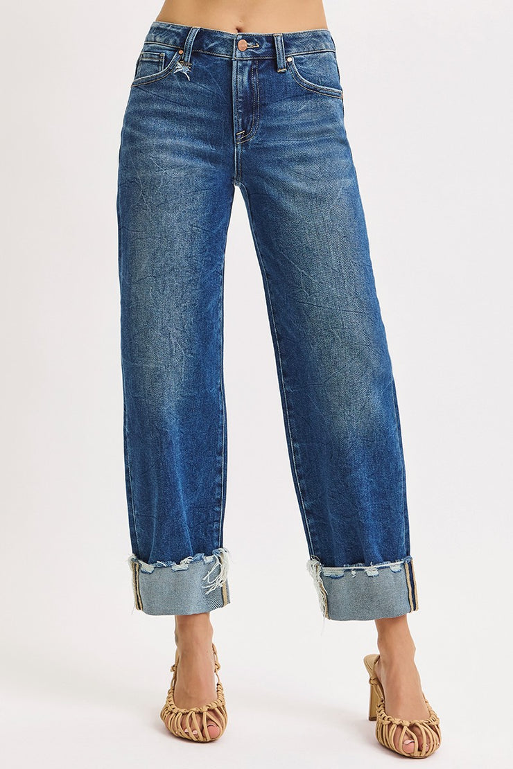 Emily Boyfriend Cuffed Jeans