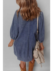 Leading the Way Denim Mini Dress