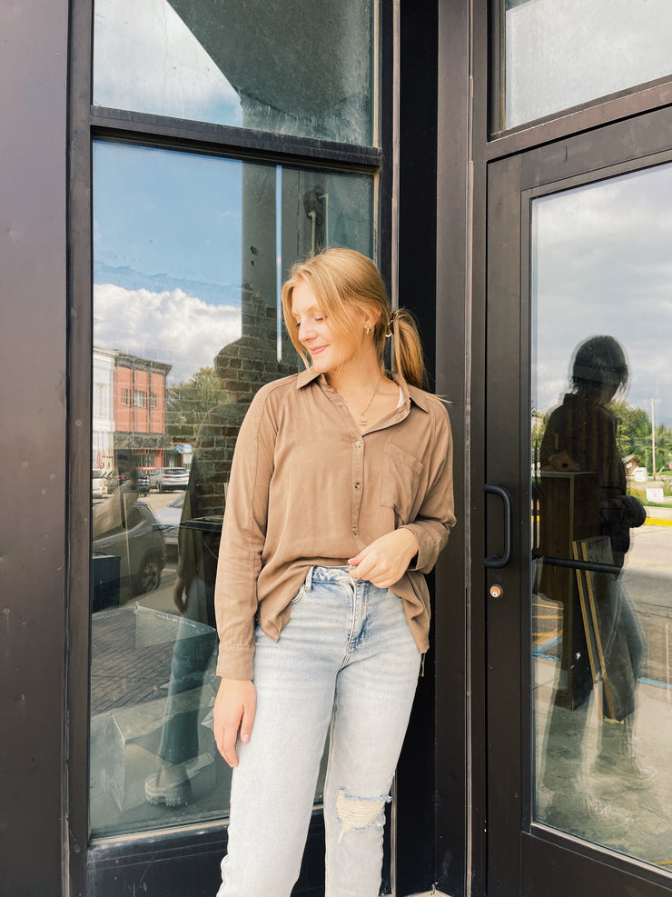 Pure Charm Button Down