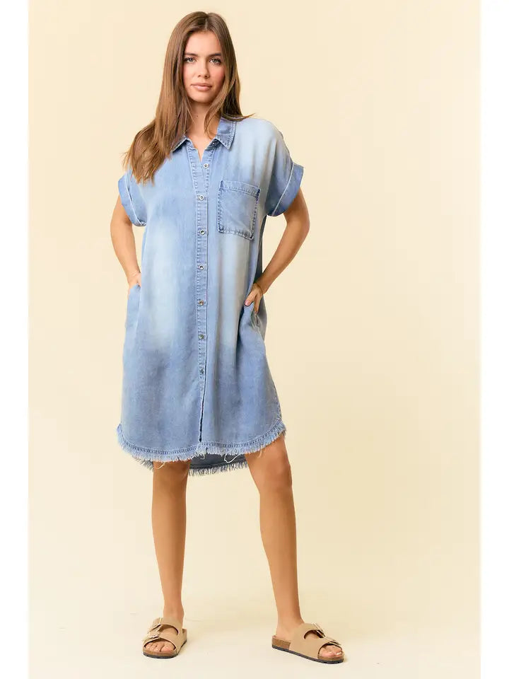 Loving Life Mini Shirt Dress