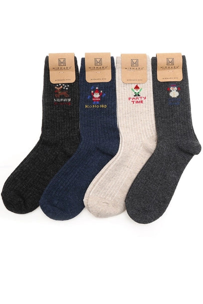 Holiday Wool Blend Crew Socks