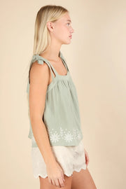 Made for Mornings Tie Top