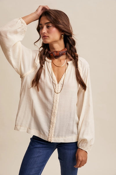 Forever This Way Peasant Blouse