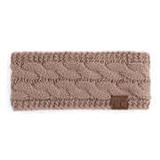 C.C Cable Knit Lined Headband
