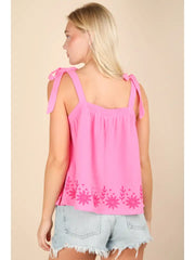 Made for Mornings Tie Top