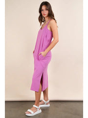 Calm & Cute Sleeveless Midi Dress