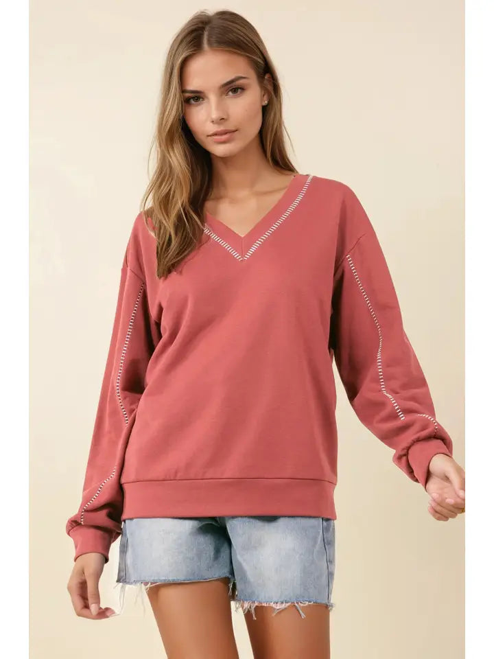 Take Control V-Neck Sweatshirt