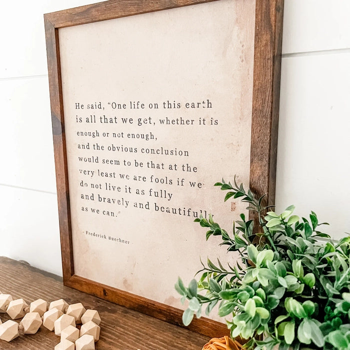 One Life To Live Sign