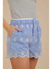 Fab and Feminine Embroidered Shorts