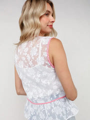 Gabby Floral Tie Vest