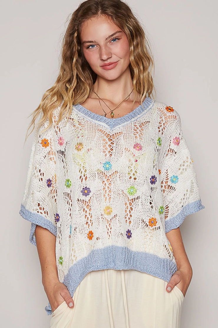 Happy Days Crochet Lightweight Sweater