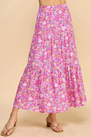 Fabulously Floral Midi Skirt