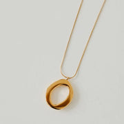 Camille Open Circle Statement Necklace