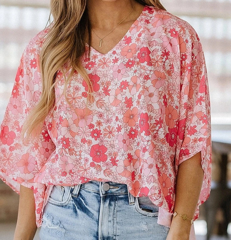 Minnie Floral Oversized Blouse