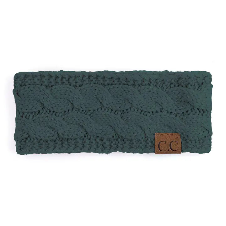 C.C Cable Knit Lined Headband