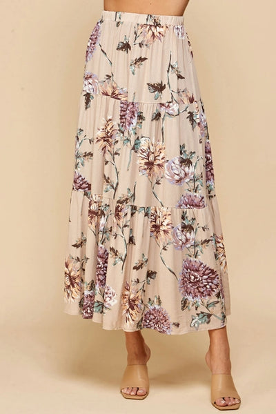 Fabulously Floral Midi Skirt