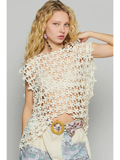 Daisy Crochet Sleeveless Top