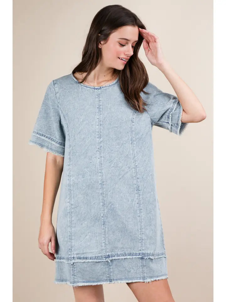 Darling in Denim Mini Dress