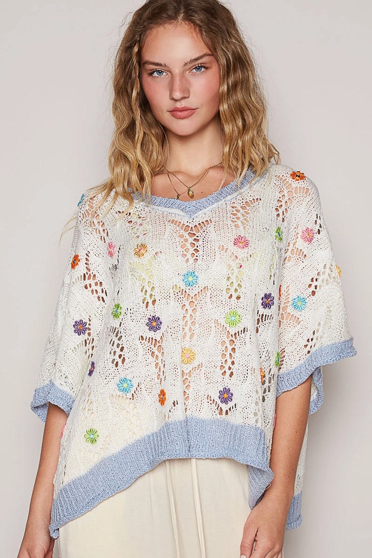 Happy Days Crochet Lightweight Sweater
