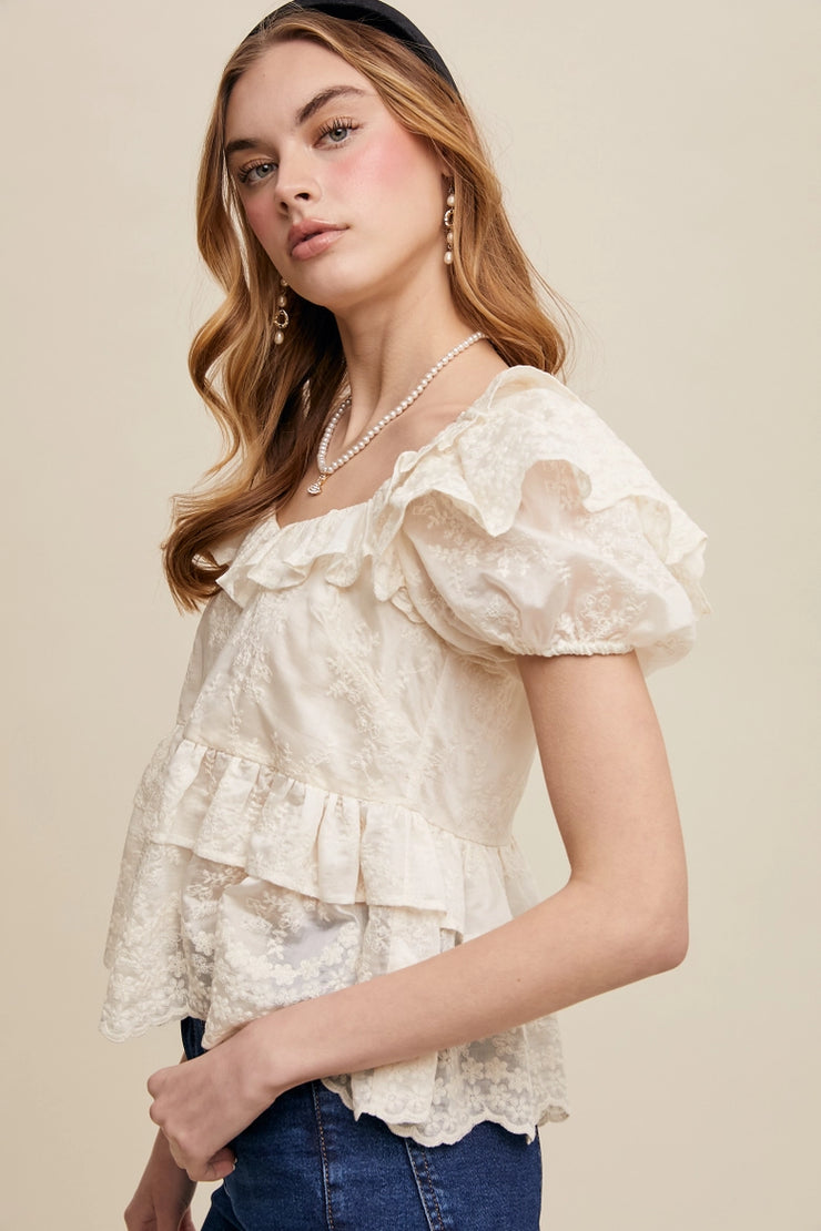 Fantasy Friday Embroidered Blouse