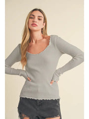 Let's Stay Ribbed Top