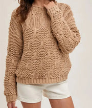 Jamie Chunky Cable Knit Sweater