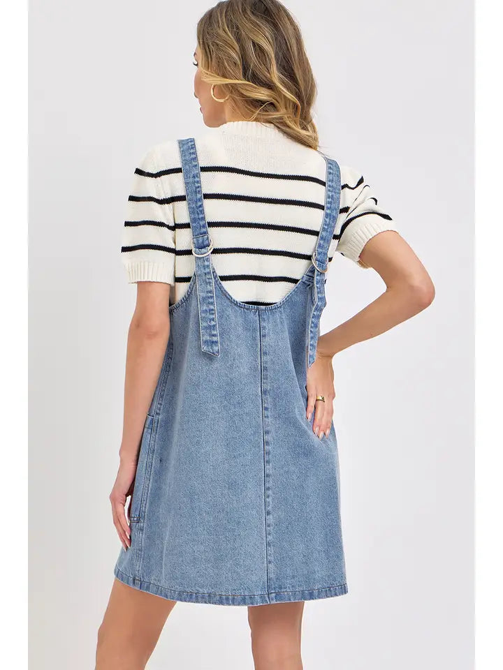 Busy Living Overall Denim Dress