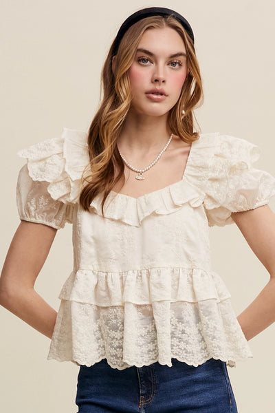 Fantasy Friday Embroidered Blouse