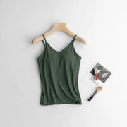 Daily V-neck Tank w/Built-in Bra